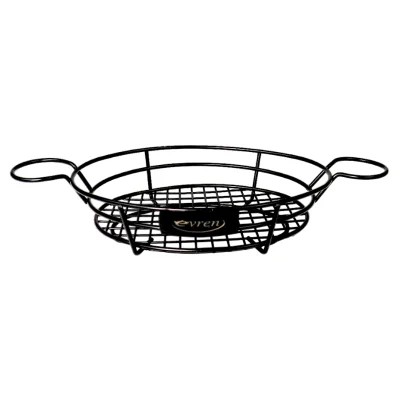 Oval Serving Basket With Ramekin Holder