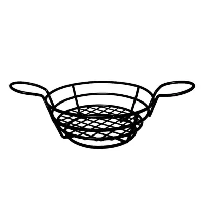 Round Wire Basket With Ramekin Holder