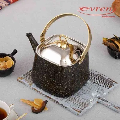 Gold Stone Square Kettle