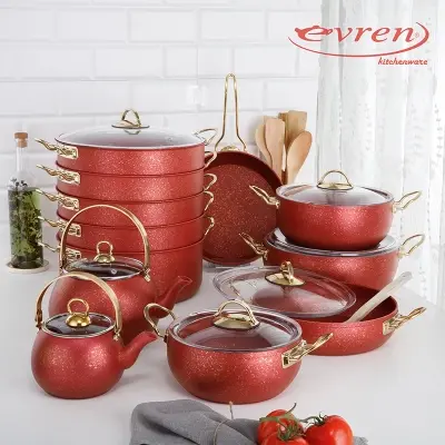 Red 19 Pcs Set